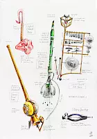 Crystal Orchid Flute, Volcanic Glass Flute, Ancient Dagoth Bell Frame, Dwemer Tonal Tube and Ebony Jaw Harp