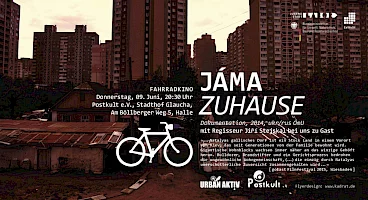 Jáma, flyer design, background image from Jáma © filmmaker Jiří Stejskal