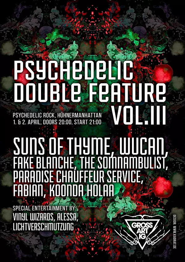 Psychedelic Double Feature, finales Plakat