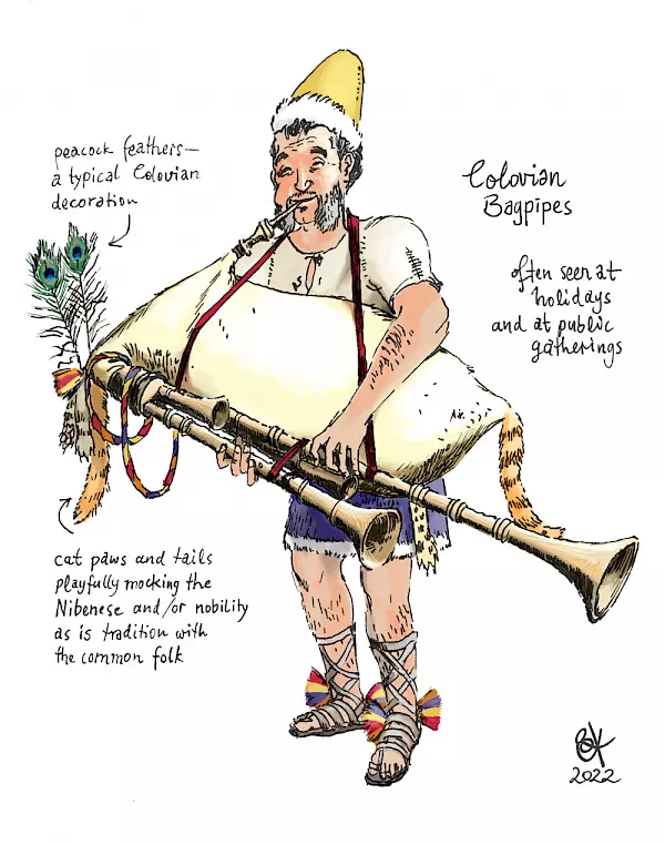 Instruments of Tamriel, Colovian Bagpipes, a festival instrument